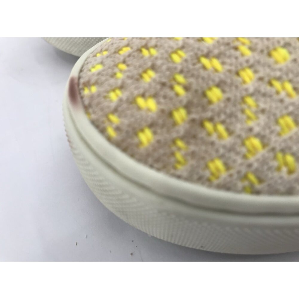 Rothys Shoes Size 8 Lemon Yellow Honeycomb The Sneaker Washable Comfort Slip On - Picture 7 of 16